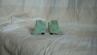 BLUE ANTIQUE BOOTS FOR YOUR FASHION DOLL FRENCH OR GERMAN BOOTS 4