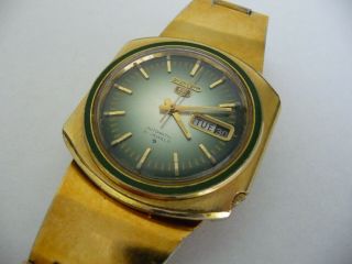 Vintage Rare Seiko 5 Automatic 21 Jewels Wrist Watch; 1970 