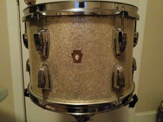 Vintage Ludwig Silver Sparkle 13 Rack Tom In A Fadded Ala Color