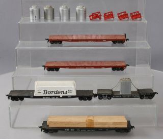 American Flyer Ho Scale Vintage Freight Cars: 33555,  3527,  33558,  33545 & 33503