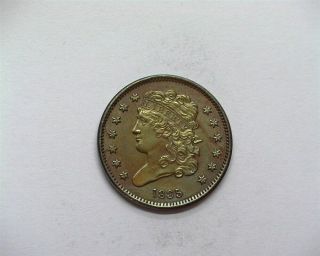 1835 Classic Head Half Cent Choice Uncirculated Br Rare This