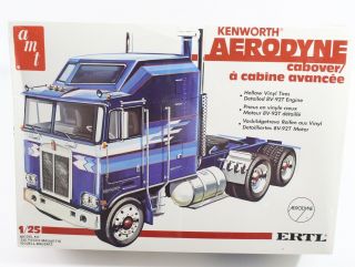 Kenworth Aerodyne Cabover Tractor Truck Vintage Amt 1:25 Model Kit 6652