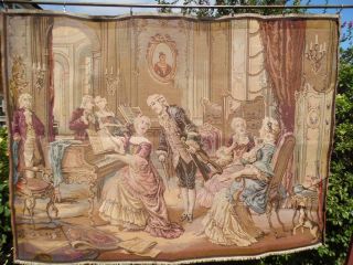 Large Vintage French Woven Tapestry - 4 