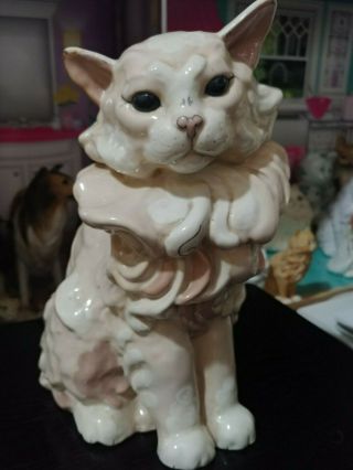 Vintage Kay Finch California Pottery Ceramic Sculptured Cat Ambrosia