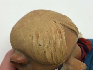 RARE Vintage Hand - Carved Wood Puppet by FRITZ HERBERT BROSS; Germany (RF991) 4