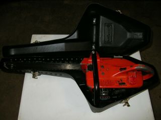 Vintage Collectible Homelite 150 Automatic Chainsaw With 16 " Bar And Case