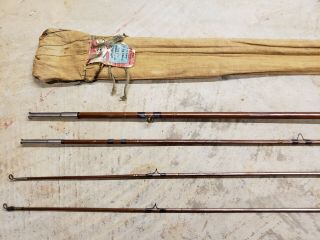 Vintage 8’ 6” Horrocks Ibbotson Bamboo Fly Rod Spinner 3