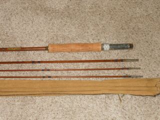 Vintage 8’ 6” Horrocks Ibbotson Bamboo Fly Rod Spinner 6