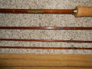 Vintage 8’ 6” Horrocks Ibbotson Bamboo Fly Rod Spinner 7