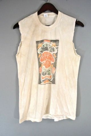 Grateful Dead Vintage Concert T Shirt Ivory Collectable M Sleeveless Memorabilia