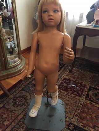 Vintage Doll Girl Child Mannequin 33 Inch Child 5