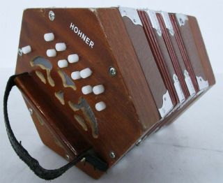 Vintage Hohner Concertina Accordion Squeezebox