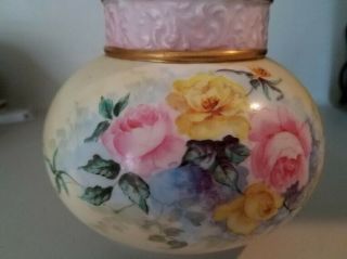 Vintage J P Limoges France Hand Painted Vase