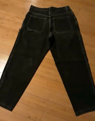 Vintage Jnco One Ninety Jeans Baggy 90s Made In Usa Mens 38 X 34 black 6