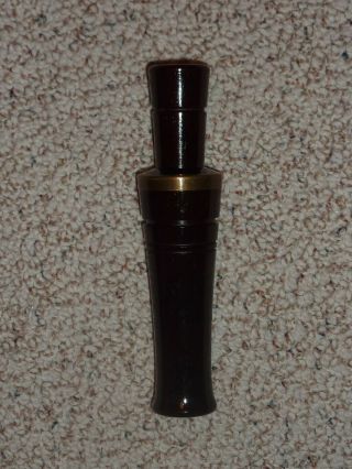 Vintage Iverson Rosewood Goose Call With Band