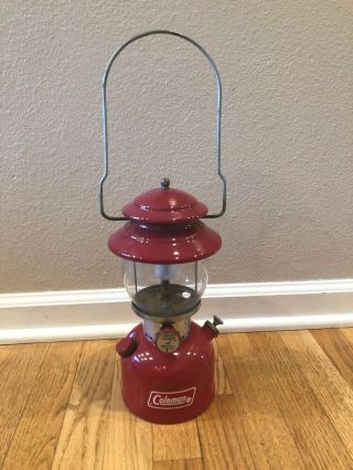 Vintage Red Coleman Model 200a Lantern -
