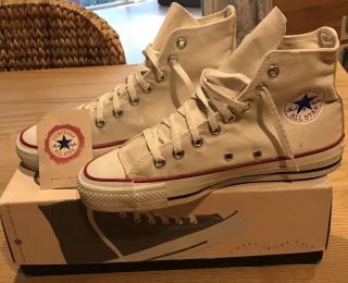 USA Vintage Converse Chuck Taylor ' s All Stars White Hi - Top 6