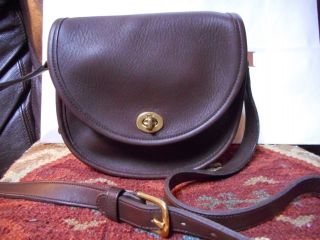 Vintage Coach Watson Brown Leather Crossbody Bag - Made In Usa L5c - 9981