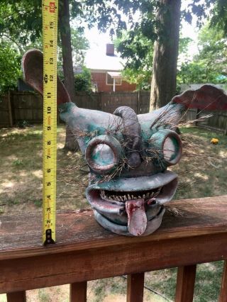 Tigre tiger mexican Helmet mask from Zitlala Mexico ODDITY ODDITIES RARE WEIRD 8