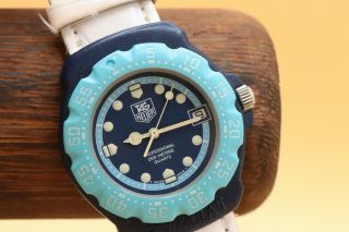 Vintage Tag Heuer Professional Formula 1 Blue Watch 388.  513 200m Diver Swiss