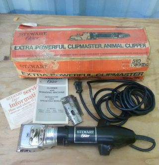 Vintage Stewart Oster Clipmaster Sheep Goat Clippers Shears Model 510a Head
