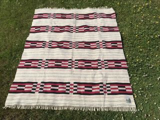 Vintage Manatunga Wool Blanket Rare Maori Travel Keepsake Zealand Made 72x60