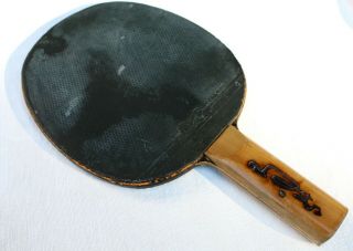 Vintage Tamasu Butterfly French Style table tennis paddle from the 1960 ' s 2