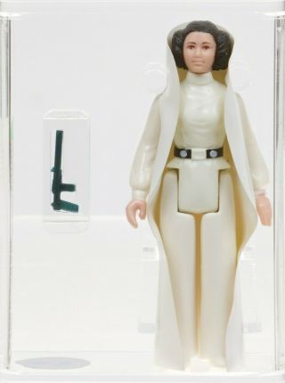 Star Wars 1977 Vintage Kenner Princess Leia Brown Hair & Belt (hk) Loose Afa 80