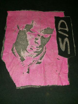Rare Vintage Sid Vicious Sex Pistolss T Shirt Mens L Punk Rock 2
