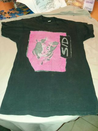 Rare Vintage Sid Vicious Sex Pistolss T Shirt Mens L Punk Rock 3