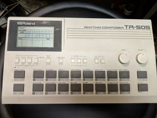 Vtg Roland Tr - 505 Drum Machine Synth Analog Sound Aphex Twin Midi