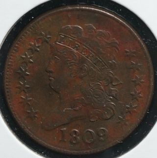 1809 Classic Head Half Cent 1/2c Coin - Rare
