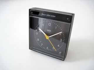 Vtg 80s 90s Braun Reflex Alarm Clock 4775 Ab 50 Rsl Lubs Rams Germany Modernist