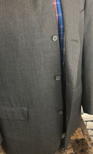 Vtg Brooks Brothers Golden Fleece Gray Suit Jacket 43 XL Long Pants 37x31 - Bx14a 4
