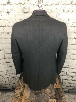 Vtg Brooks Brothers Golden Fleece Gray Suit Jacket 43 XL Long Pants 37x31 - Bx14a 6