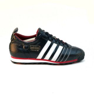 Adidas Chile 62’ Vintage Retro Black Leather Football Trainers Size: US: 9 5