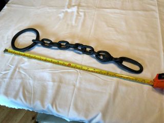 Vintage Newhouse 5 Double Long Spring Trap Chain Trapping Victor Sargent