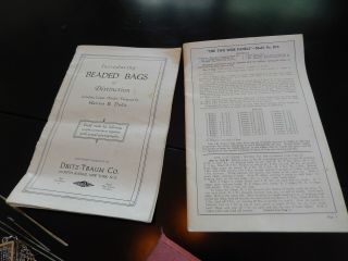 1920s Beaded Purse pattern books and supplies 2