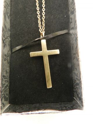 Vintage 9ct Gold Cross & 16 " Chain