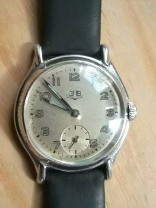 Mens Military Gub Glashutte Watch Good Size 35mm Quality Watch Looks Great Vgc