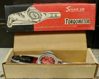 Vintage Snap On Torqometer Model Te - 12