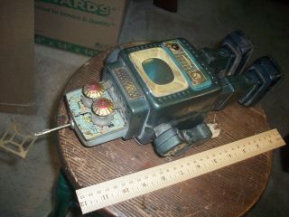 vintage toy robot,  battery space walking unusual toy,  old,  or display 2