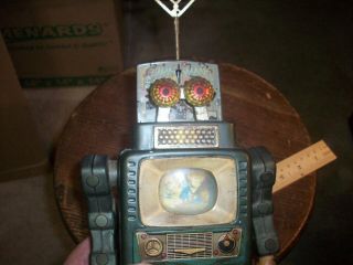 vintage toy robot,  battery space walking unusual toy,  old,  or display 6