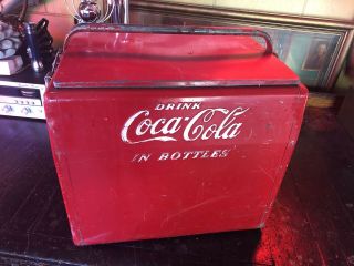 Vintage Cavalier Coca Cola Picnic Cooler 50’s