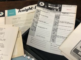 Vintage Knight 600 Series Vacuum Radio Tube Tester w/ Manuals Shape KG - 600B 11