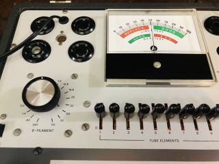 Vintage Knight 600 Series Vacuum Radio Tube Tester w/ Manuals Shape KG - 600B 9