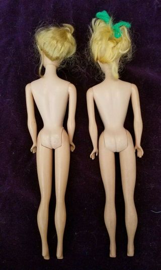 Set of Two 1964 Vintage Blonde Swirl Ponytail Barbie Dolls - With Case & Clothes 4