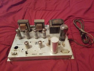 Vintage Magnavox Vacuum Tube Hifi Stereo Power Amp Amplifier 9302