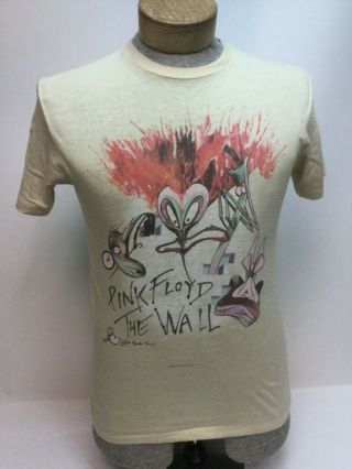 Rare Vintage 1980s Pink Floyd The Wall 1982 T Shirt Rock Lg Concert
