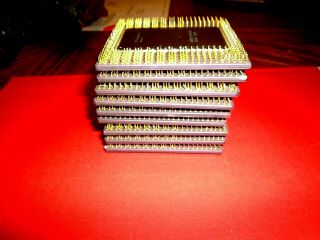 9 Intell Vintage Collect Chip Scrap Gold CPU Processor Recovery Pentium Pro 512k 5